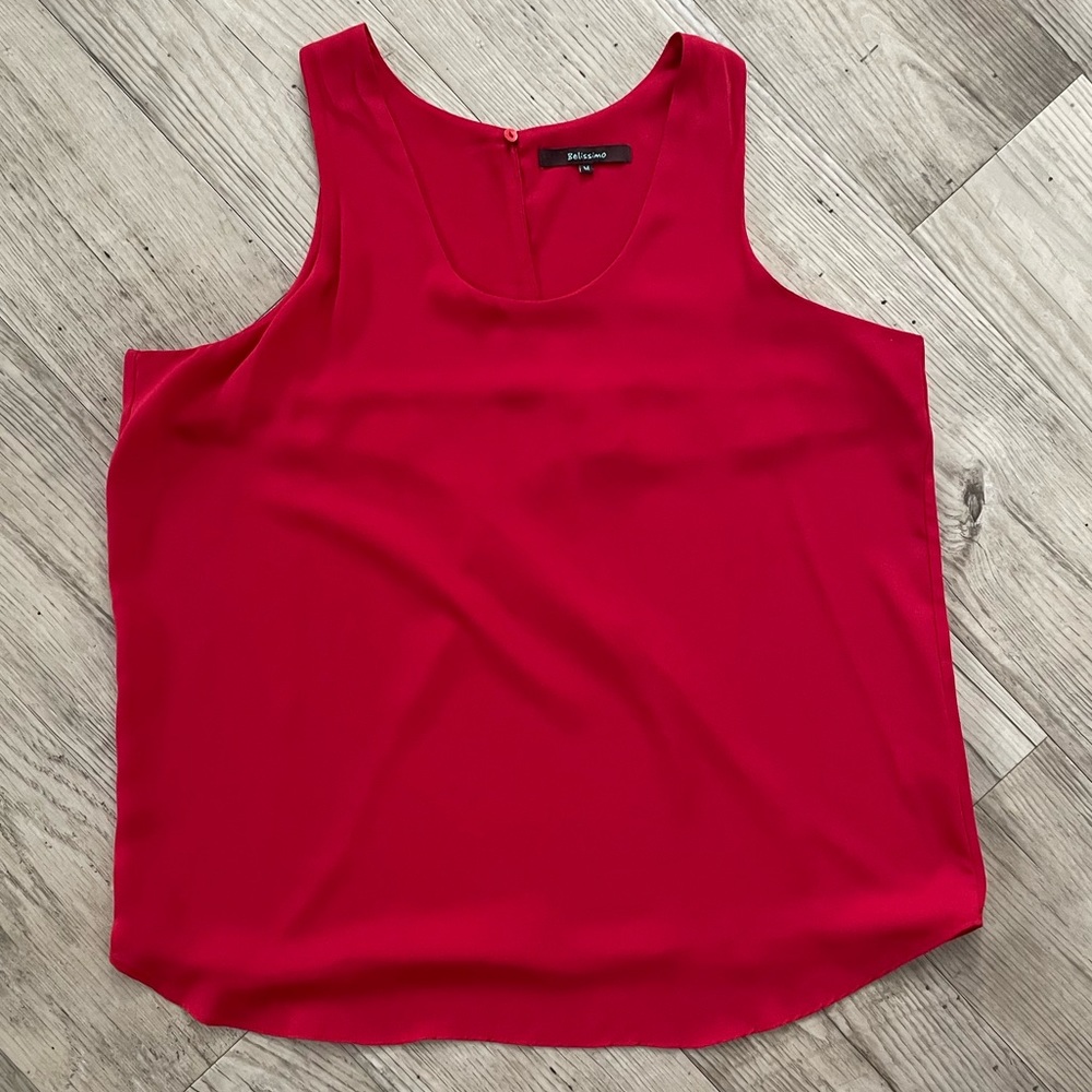 Red Blouse Tank Top. Size Medium.